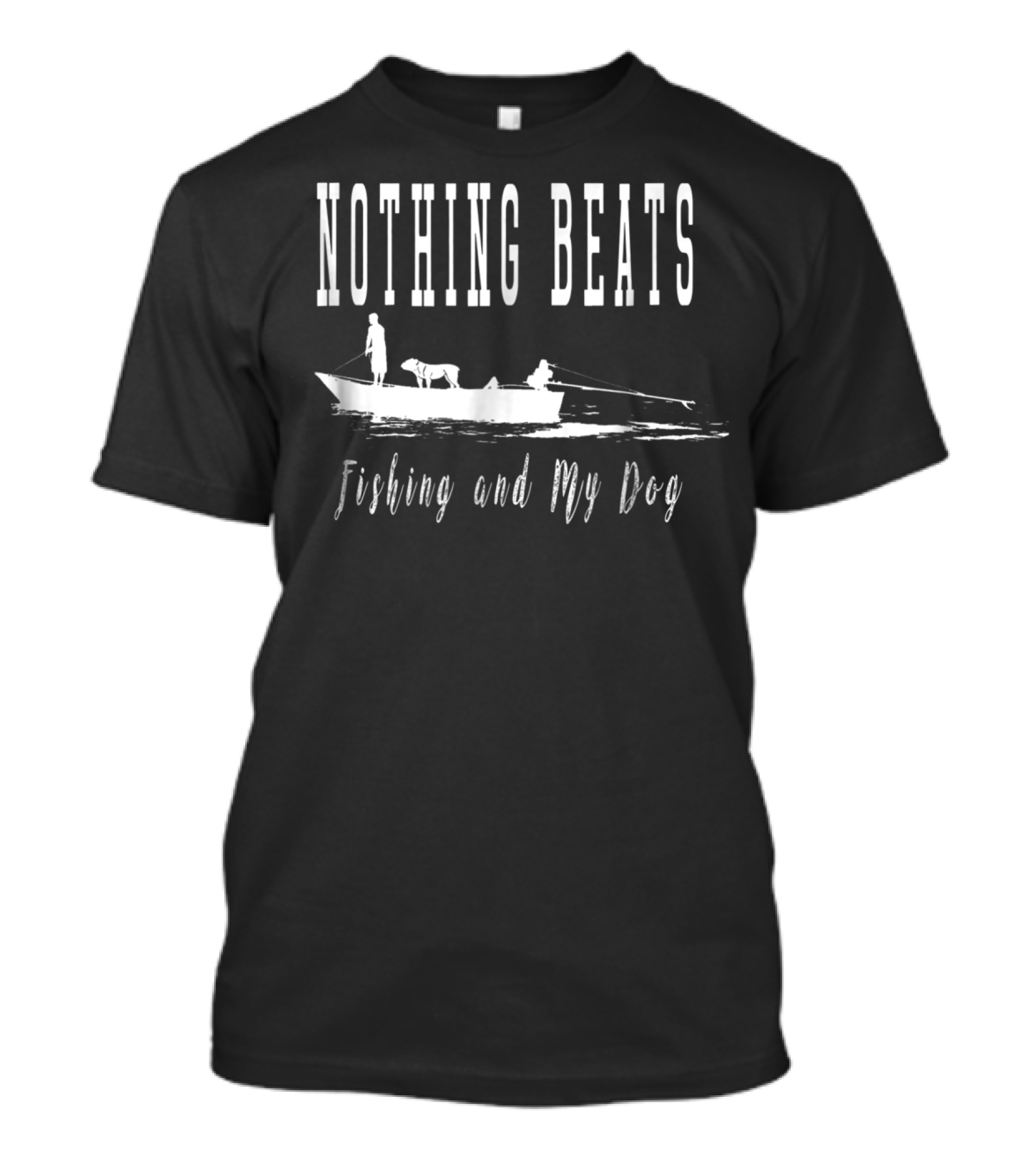 Fishing And My Dog Adventure On The Water T-Shirt