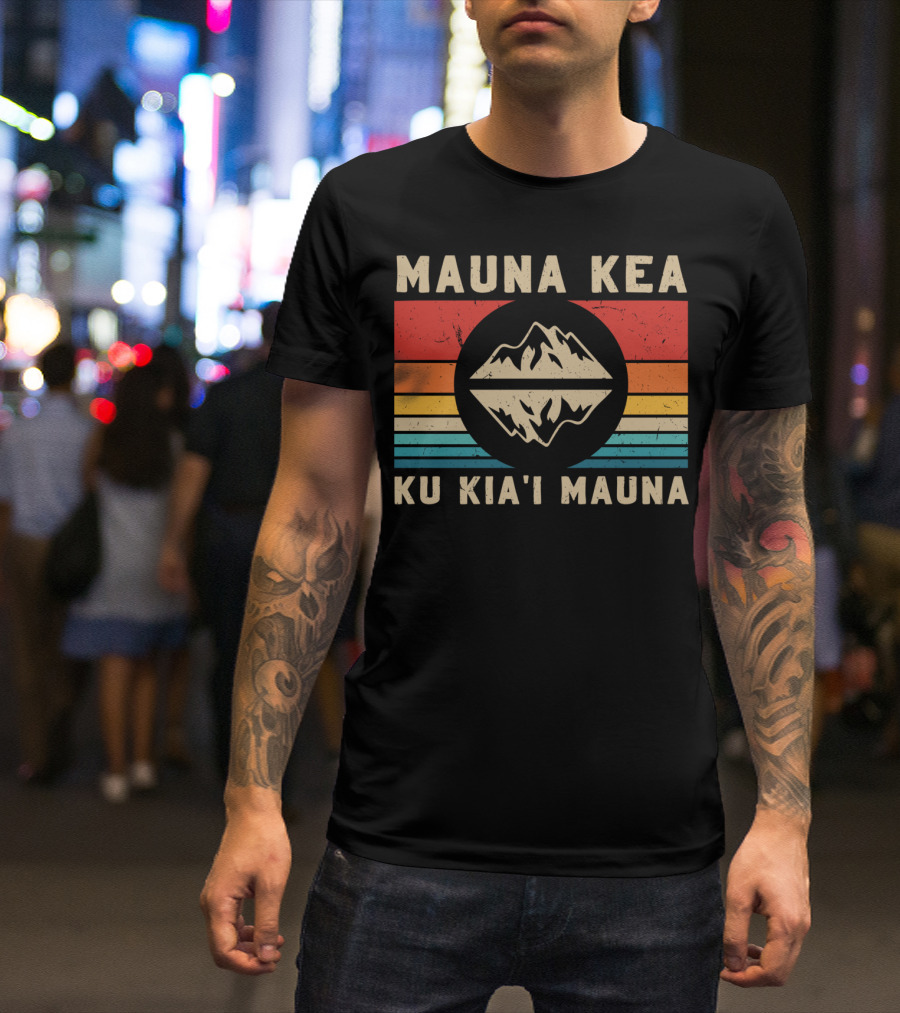MAUNA KEA KU KIA'I MAUNA Protectors Vintage T-Shirt