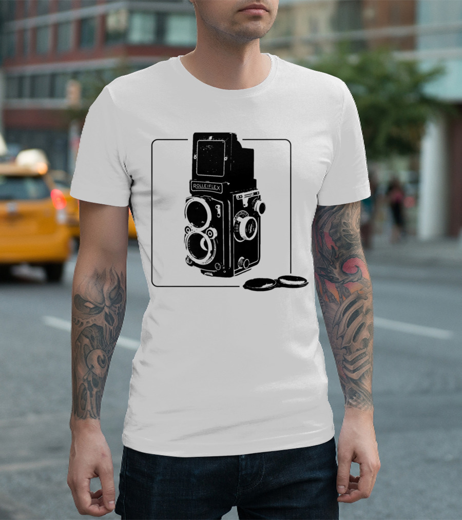Rollei Life RolleiFlex Antique TLR Camera Vintage Photography T-Shirt