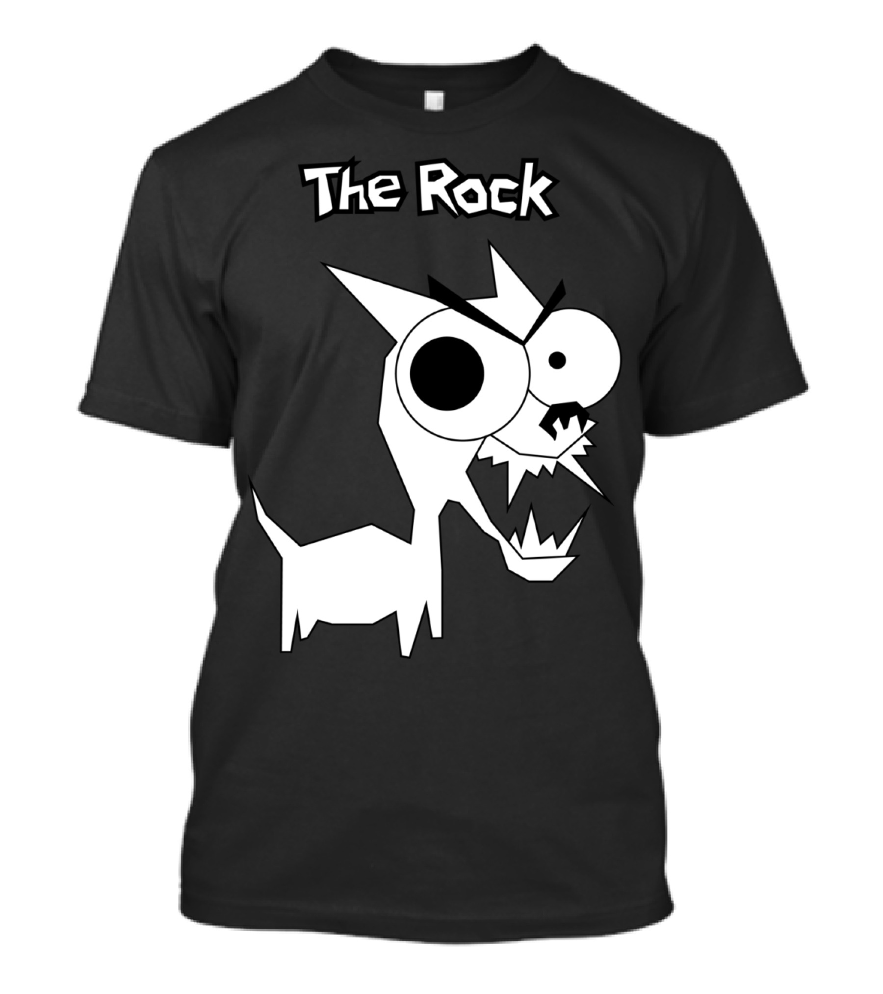 The Rock Cartoon Monster Character T-Shirt