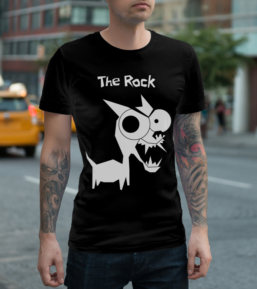 The Rock Cartoon Monster Character T-Shirt