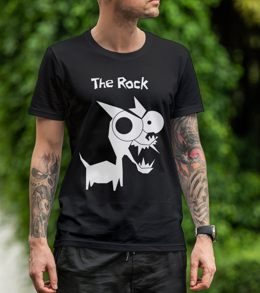 The Rock Cartoon Monster Character T-Shirt