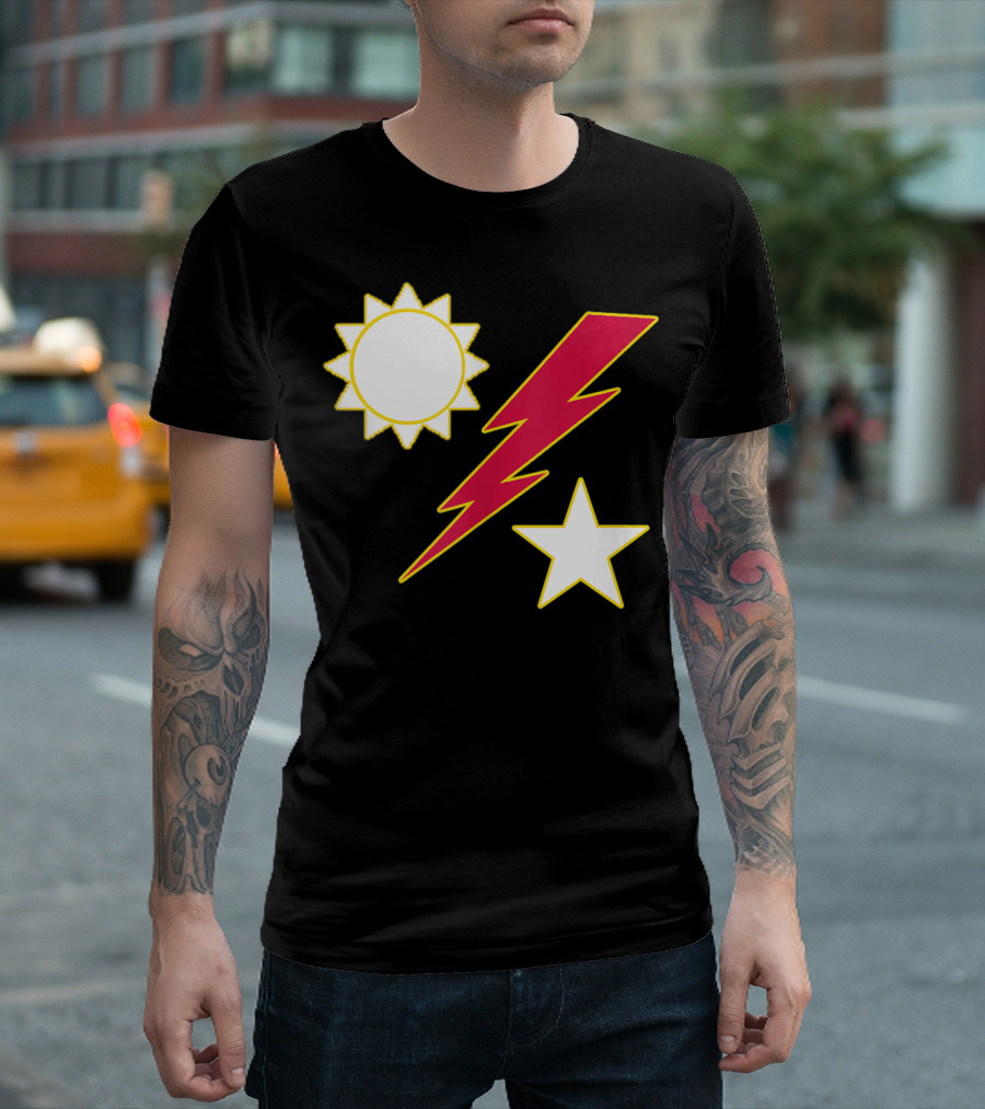 Army Ranger 75th Ranger Regiment Sun Lightning Bolt Star Crest T-Shirt