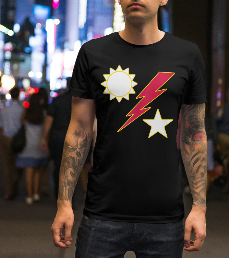 Army Ranger 75th Ranger Regiment Sun Lightning Bolt Star Crest T-Shirt