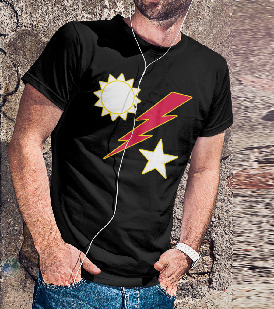 Army Ranger 75th Ranger Regiment Sun Lightning Bolt Star Crest T-Shirt