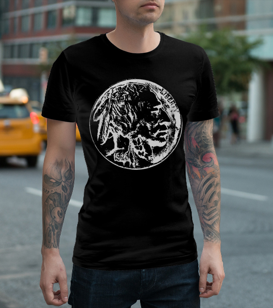 Coin Collector Displaying 1926 Buffalo Nickel T-Shirt