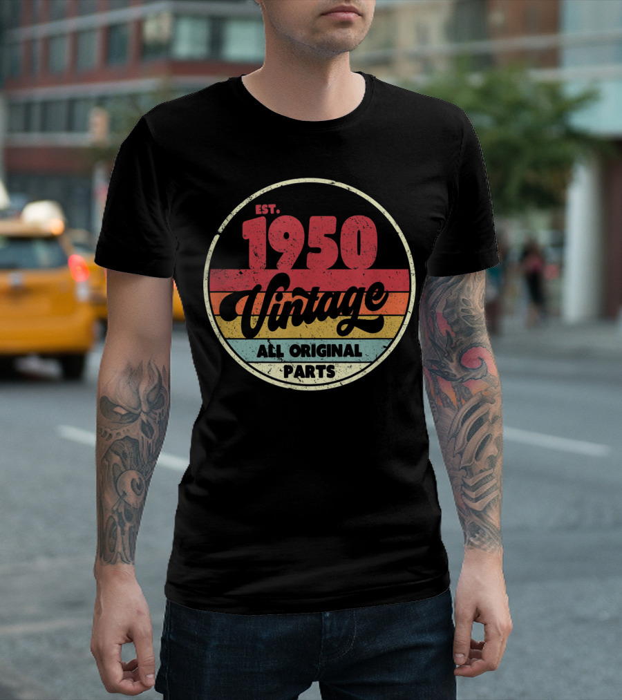 EST 1950 Vintage All Original Parts T-Shirt