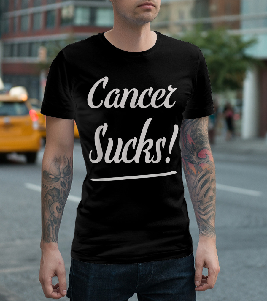 Cancer Sucks Classic Fit Cancer Awareness T-Shirt
