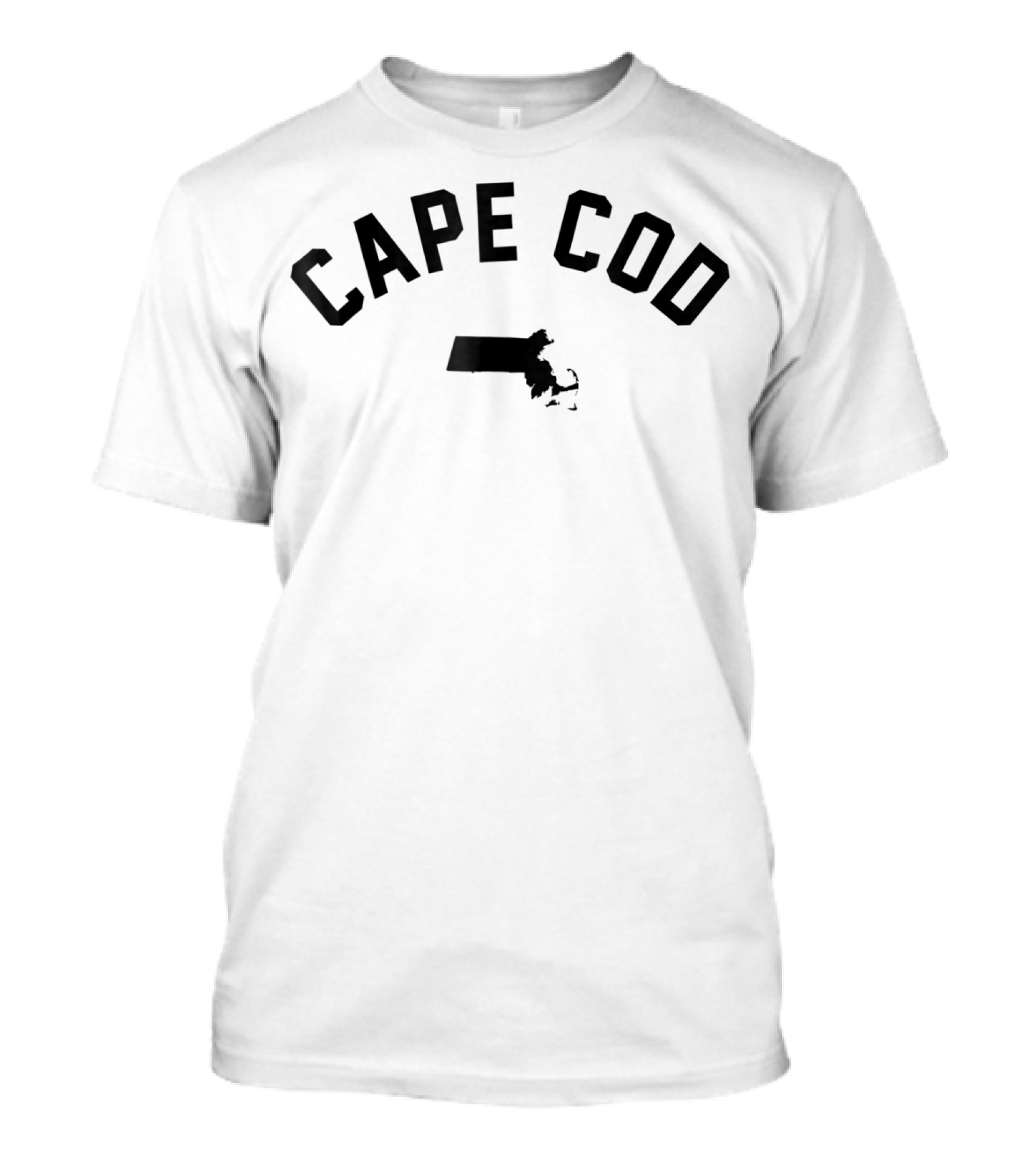Cape Cod Massachusetts Classic City Map Outline T-Shirt