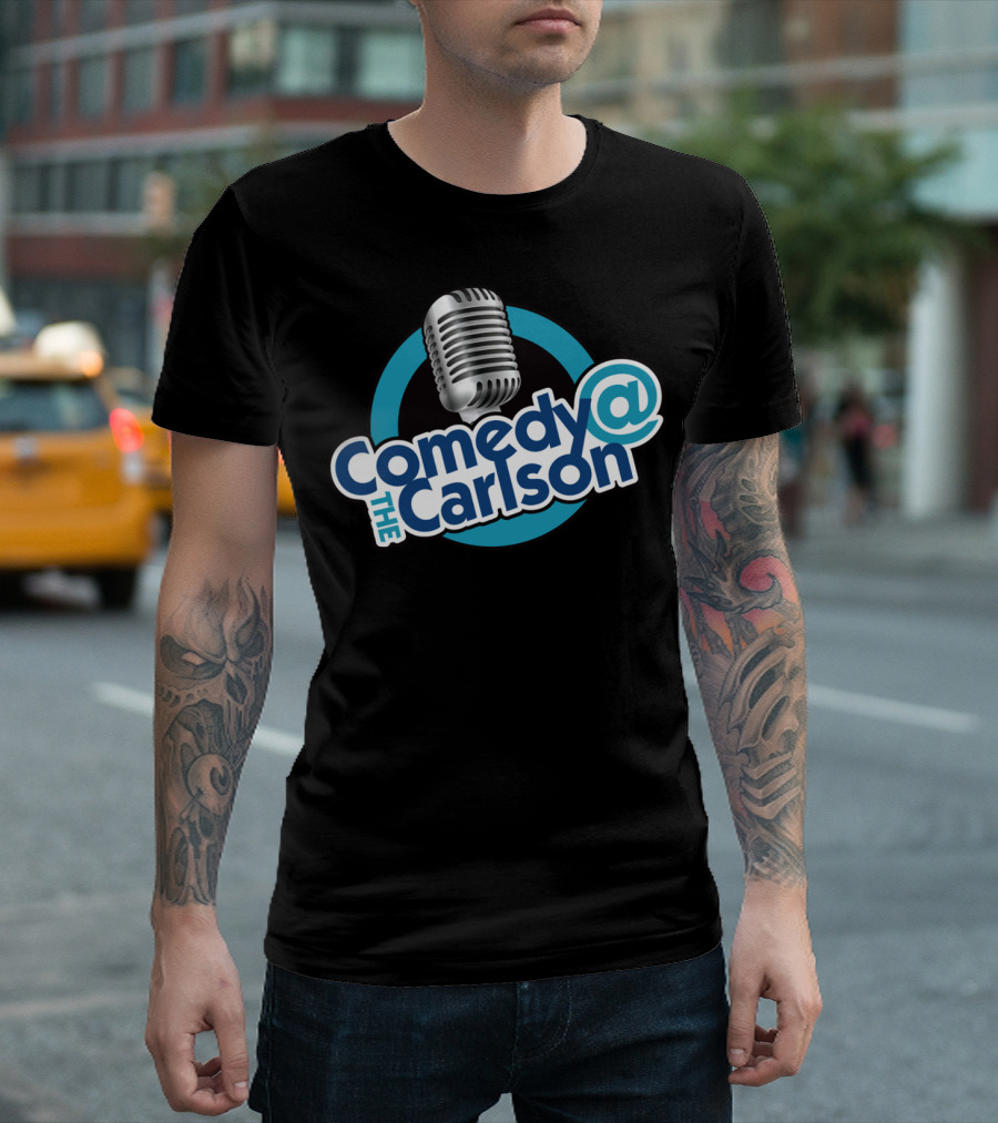 Comedy at the Carlson Microphone T-Shirt