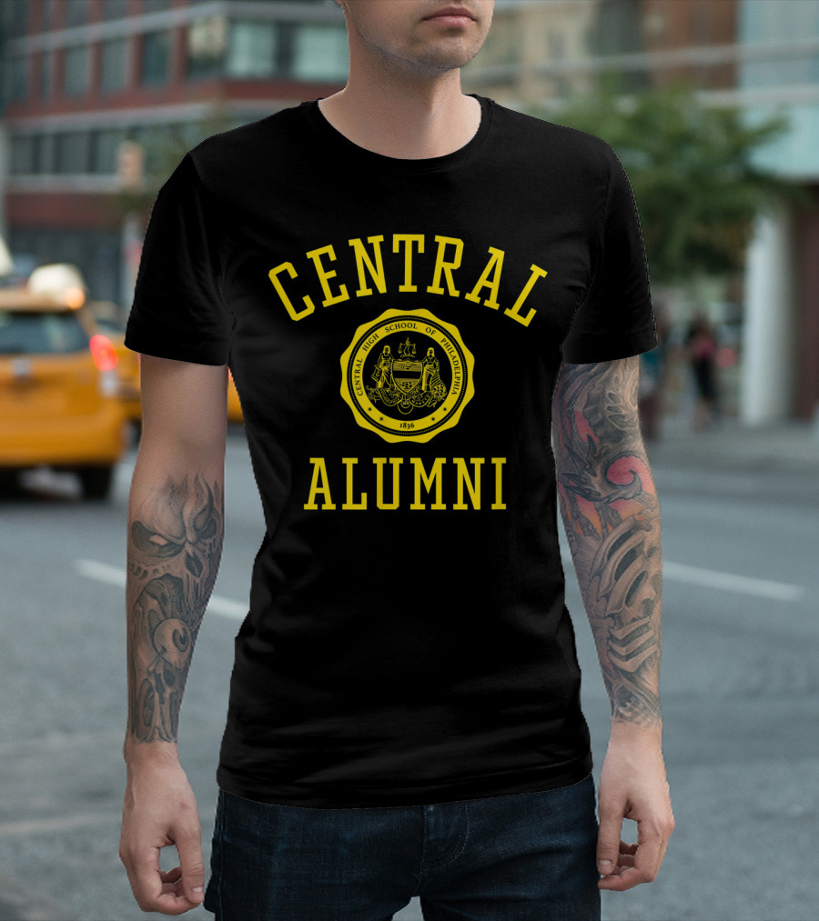 Central High School Of Philadelphia Alumni 1836 Seal Classic Crimson T-Shirt