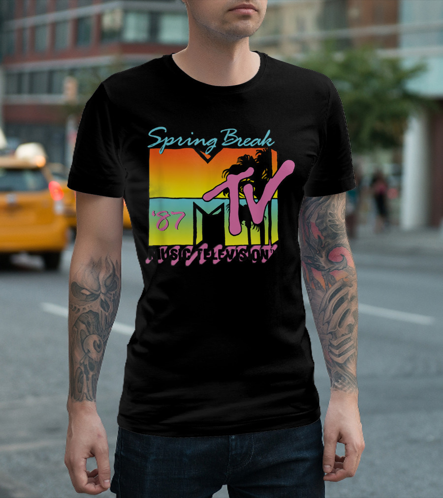 Spring Break '87 MTV Music Television Classic Retro T-Shirt