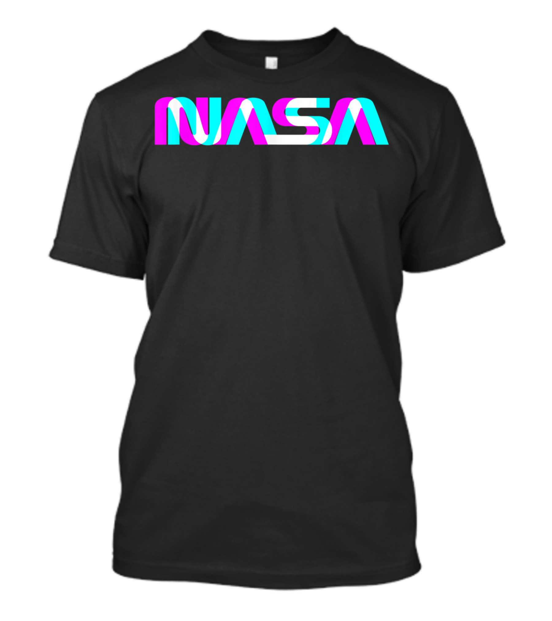 NASA Worm Logo Multicolor Classic Aerospace Engineers T-Shirt