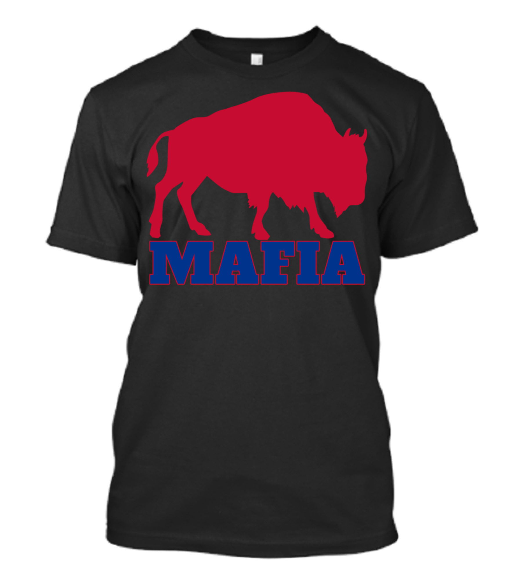 Bills Mafia Buffalo Sports Red Bull Blue Mafia T-Shirt