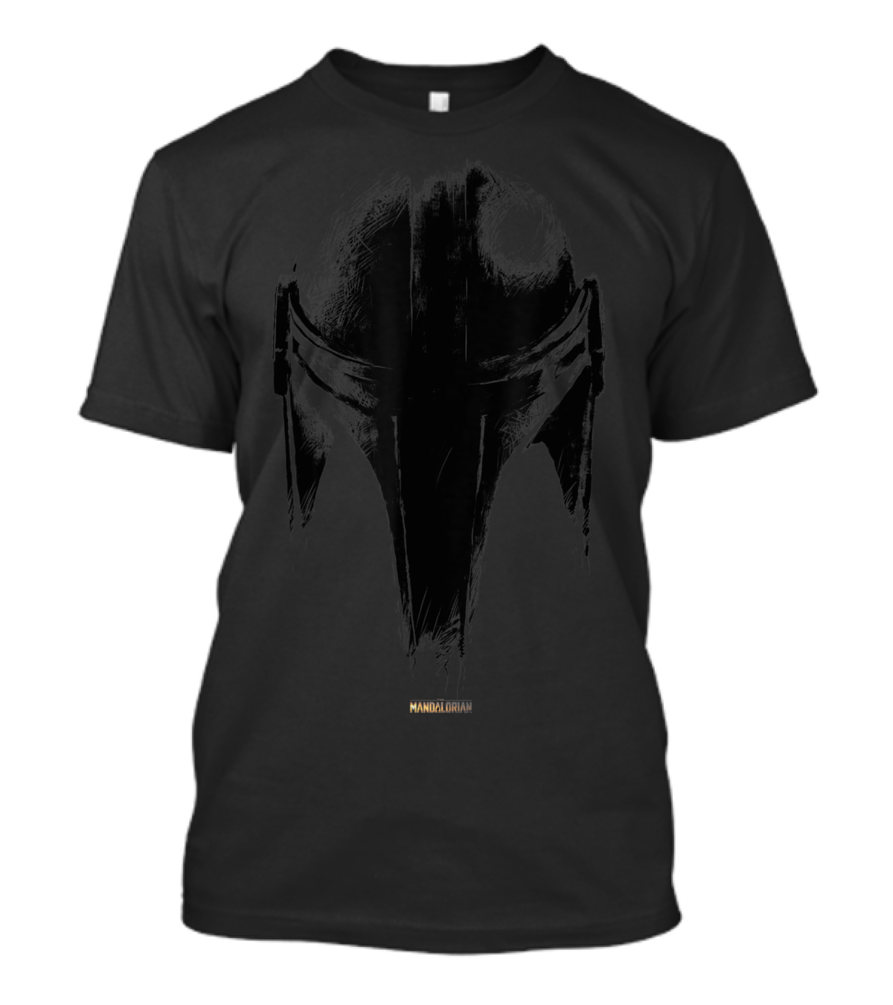 Star Wars The Mandalorian Helmet Sketched T-Shirt