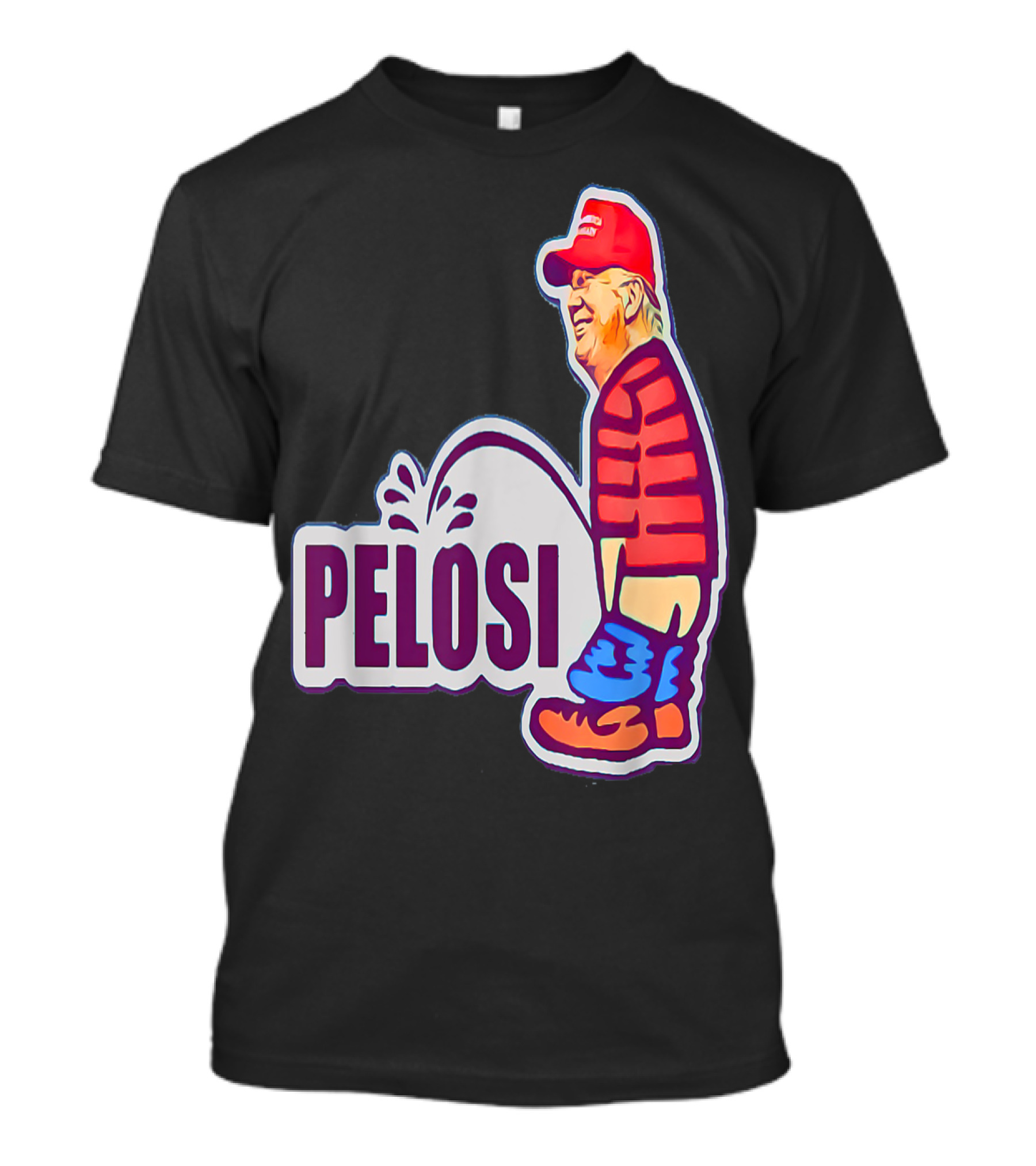 PELOSI No. 45 Red Hat Stripes What Difference T-Shirt