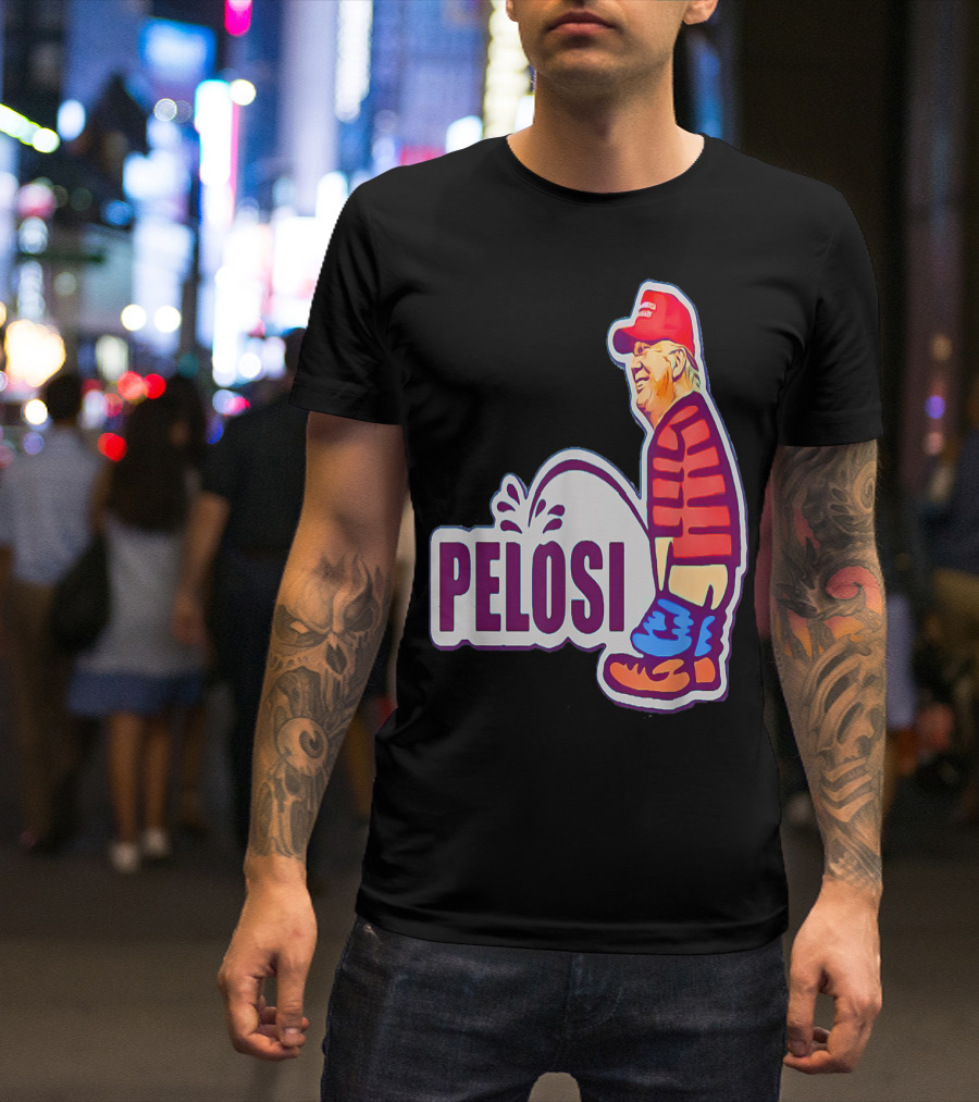 PELOSI No. 45 Red Hat Stripes What Difference T-Shirt