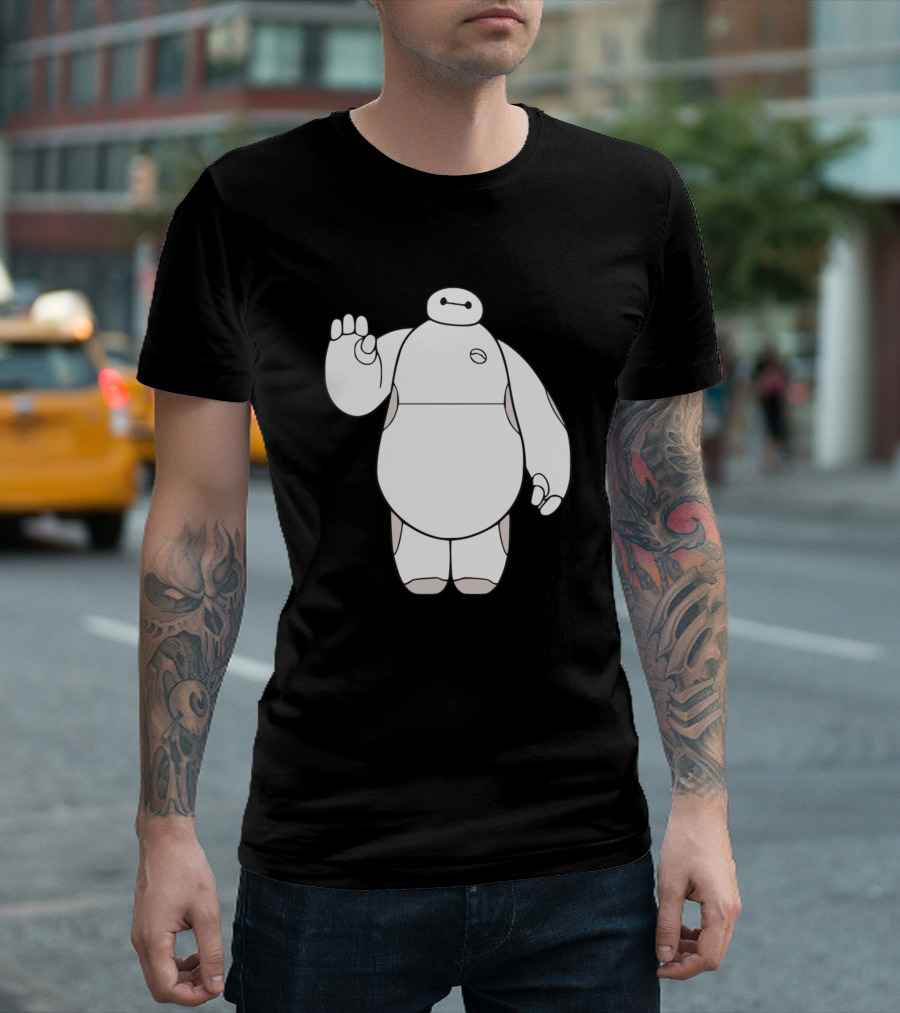 Baymax Waving Robot Big Hero 6 T-Shirt
