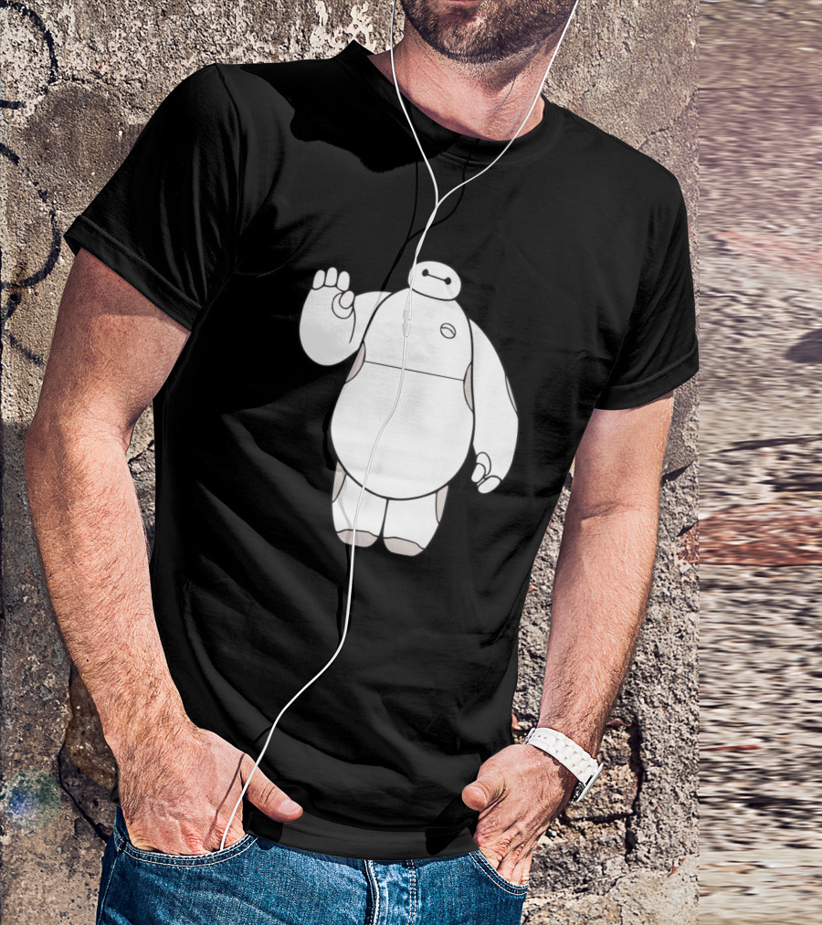 Baymax Waving Robot Big Hero 6 T-Shirt
