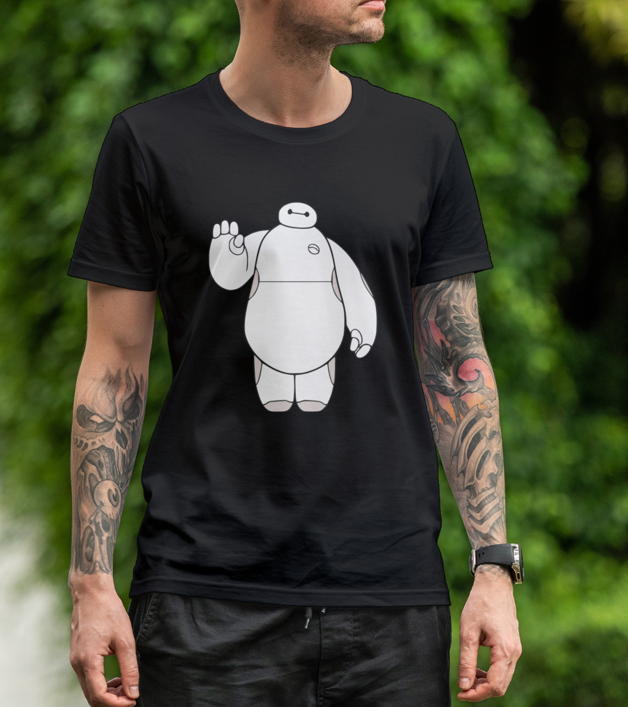 Baymax Waving Robot Big Hero 6 T-Shirt