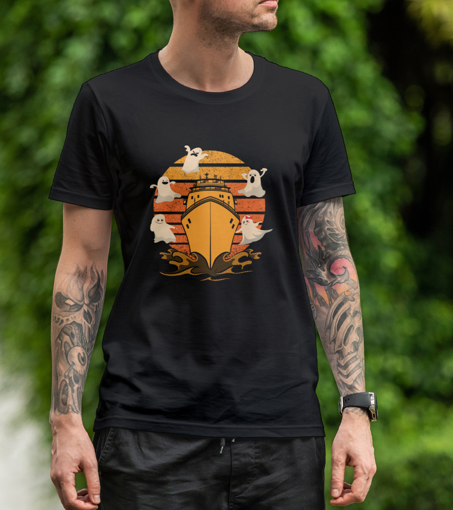 Boos Cruise Halloween Ghost Ship Adventure T-Shirt