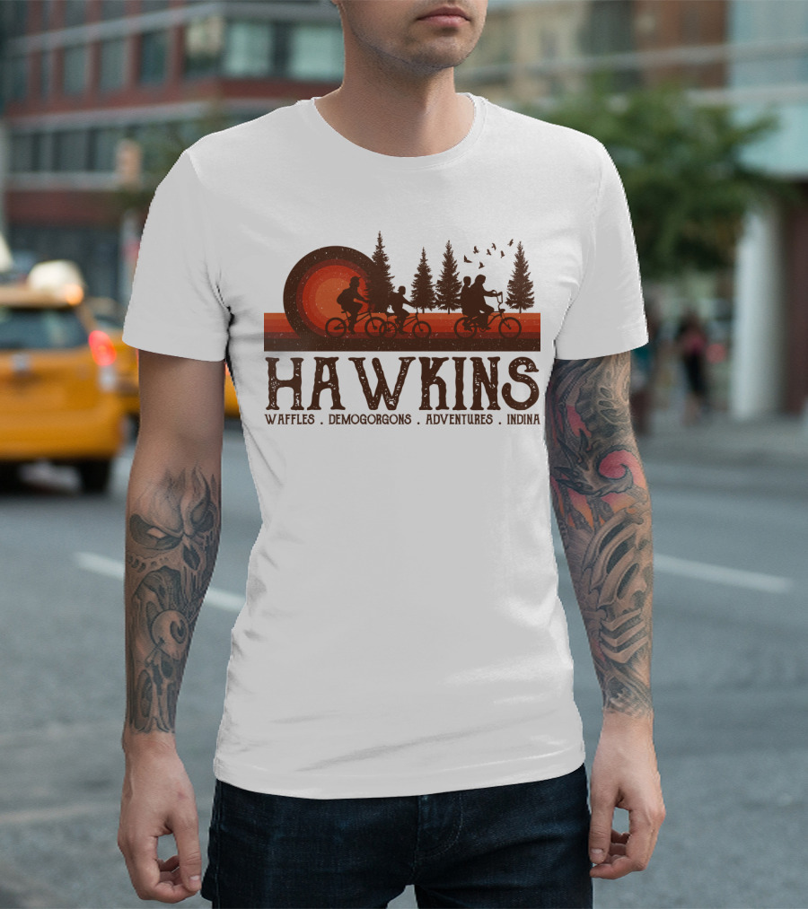 Hawkins Waffles Demogorgons Adventures Indina T-Shirt