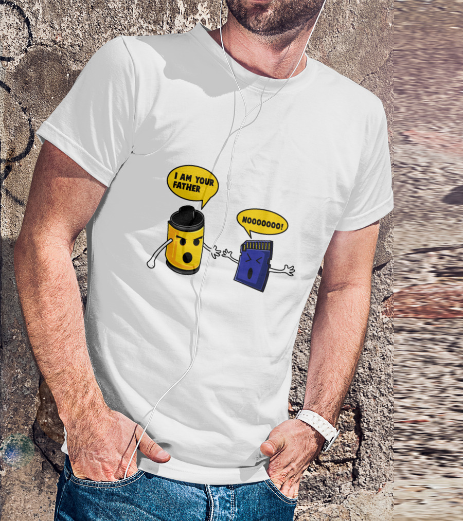 I Am Your Father Nooooooo Photography Film SD Card T-Shirt