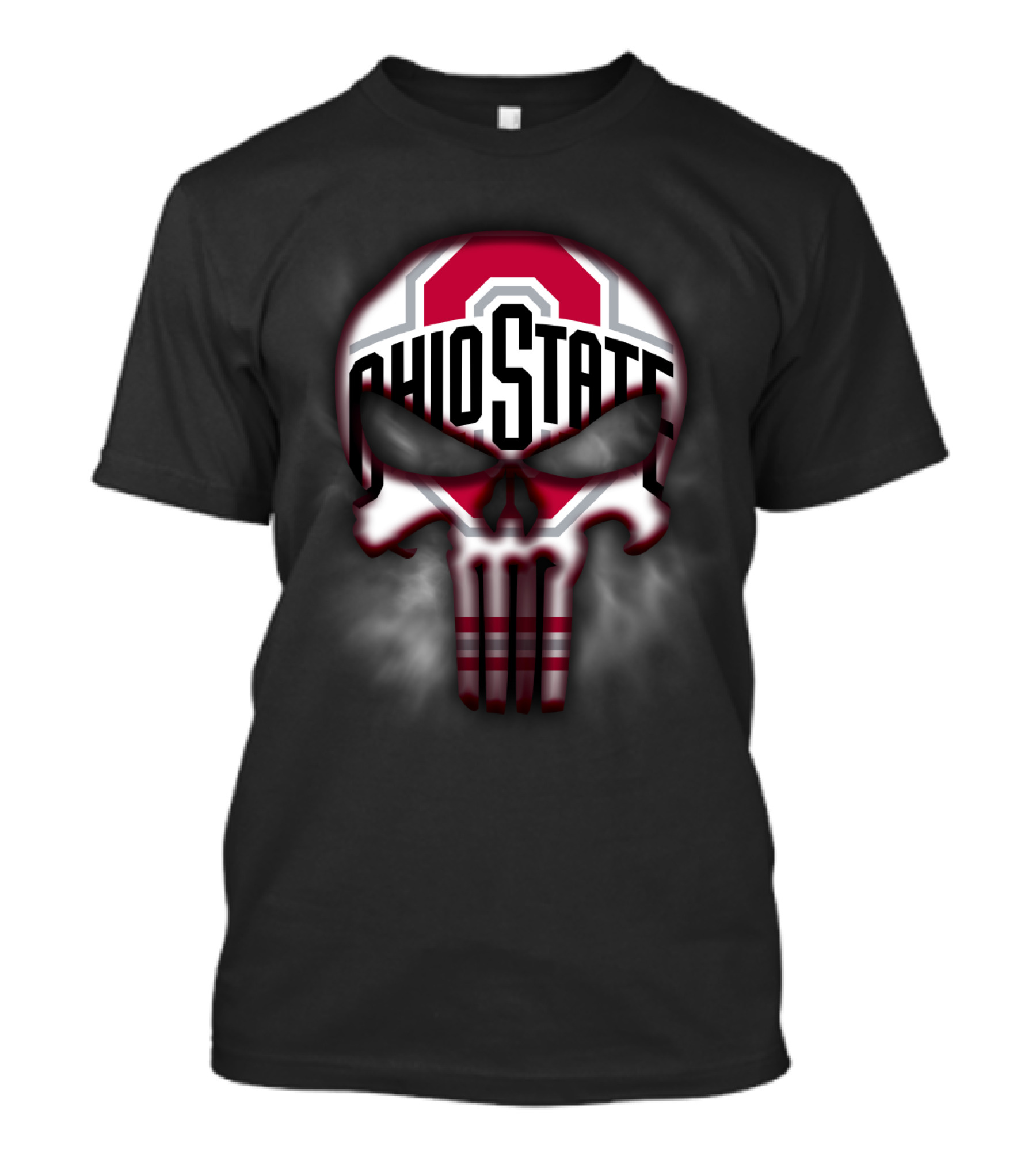 Ohio State Buckeyes Punisher Skull T-Shirt