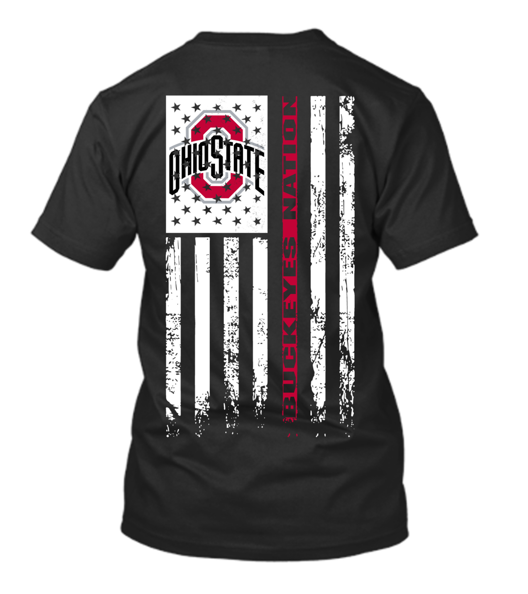 Ohio State Buckeyes Nation Flag T-Shirt