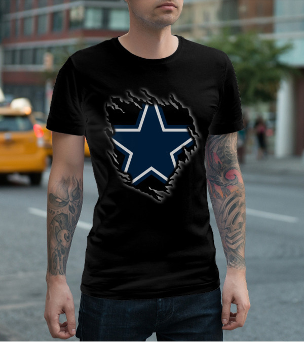 Dallas Cowboys Star Logo Ripped T-Shirt