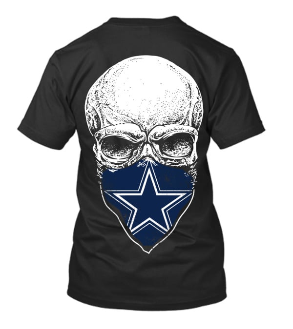 Dallas Cowboys Skull Face Bandana Star T-Shirt