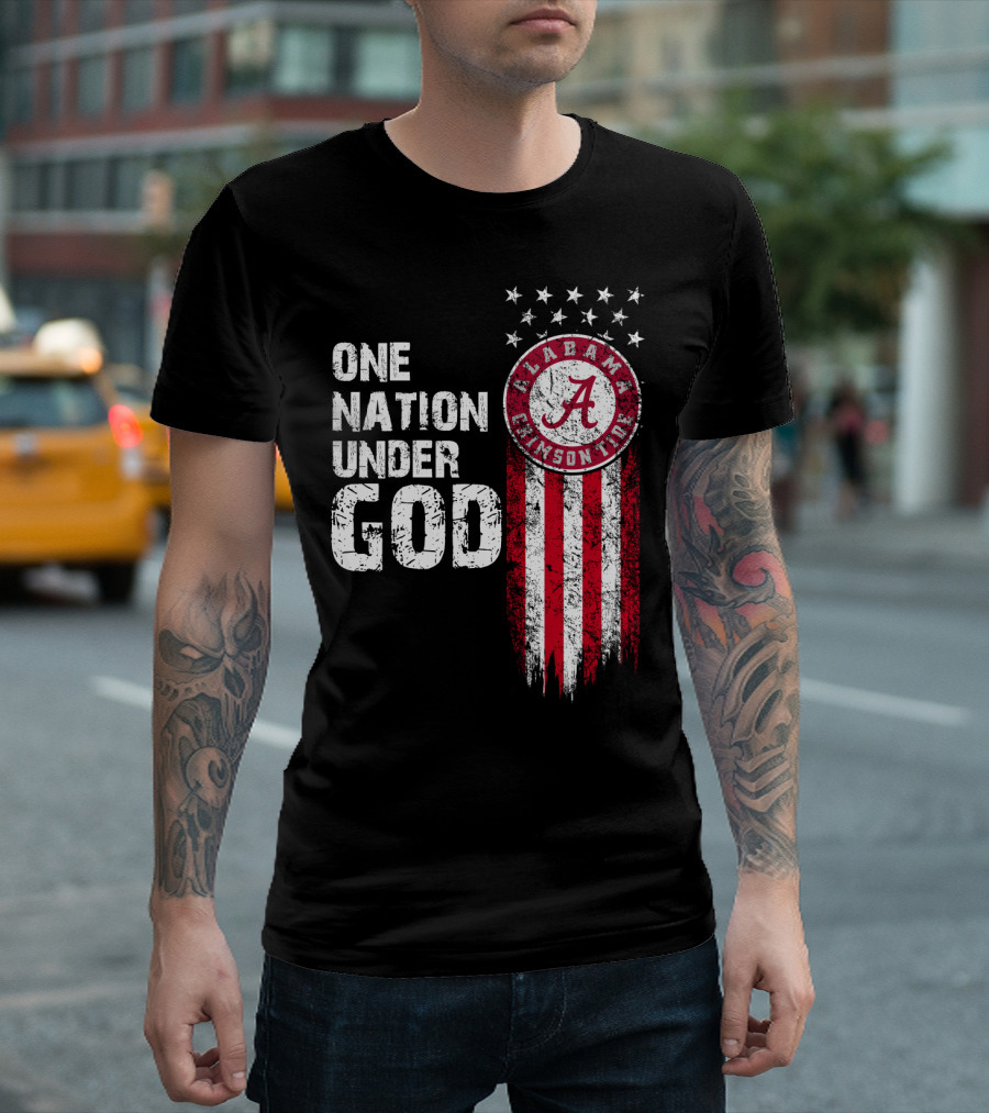 Alabama Crimson Tide One Nation Under God T-Shirt