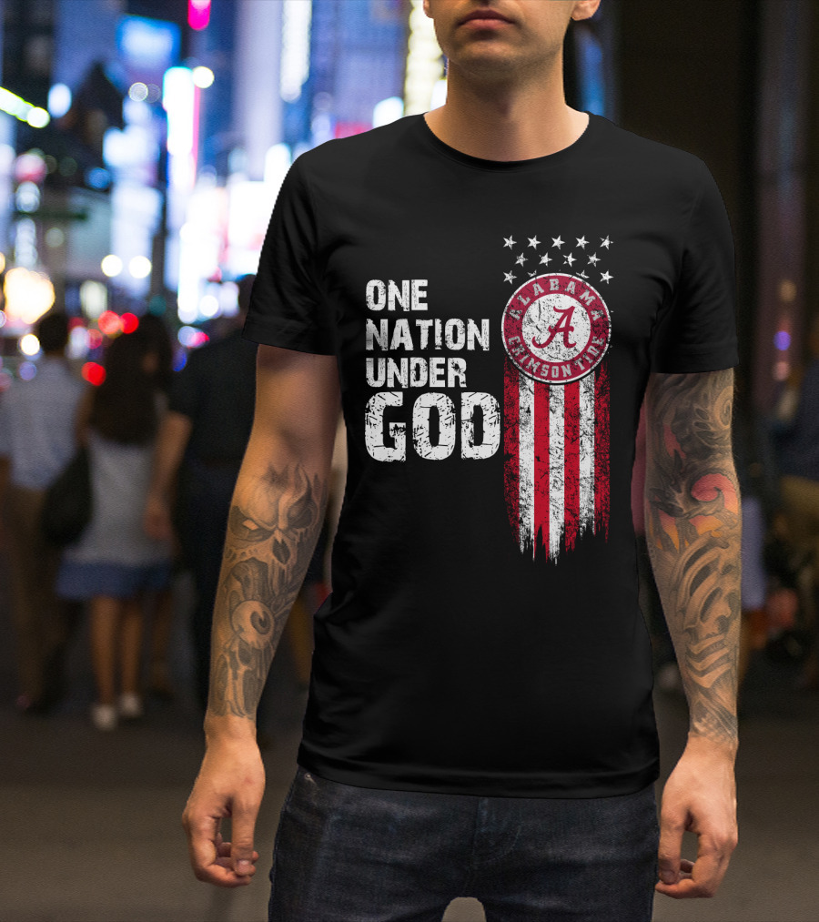 Alabama Crimson Tide One Nation Under God T-Shirt