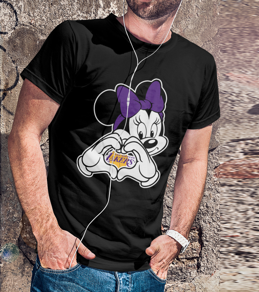 Minnie Mouse Los Angeles Lakers Fan T-Shirt