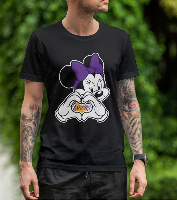 Minnie Mouse Los Angeles Lakers Fan T-Shirt