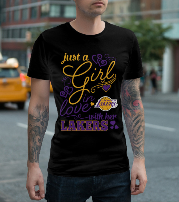 Just A Girl In Love With Her Los Angeles Lakers T-Shirt
