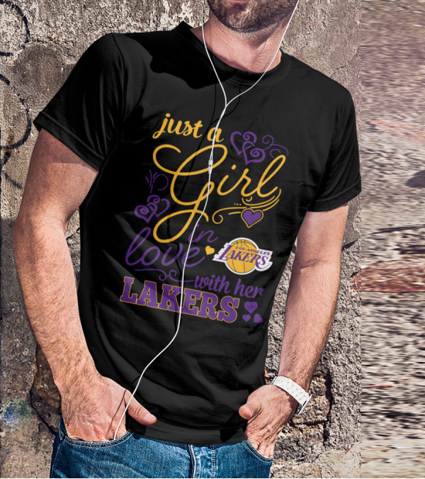 Just A Girl In Love With Her Los Angeles Lakers T-Shirt