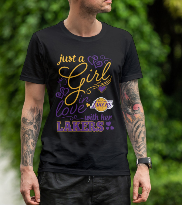 Just A Girl In Love With Her Los Angeles Lakers T-Shirt