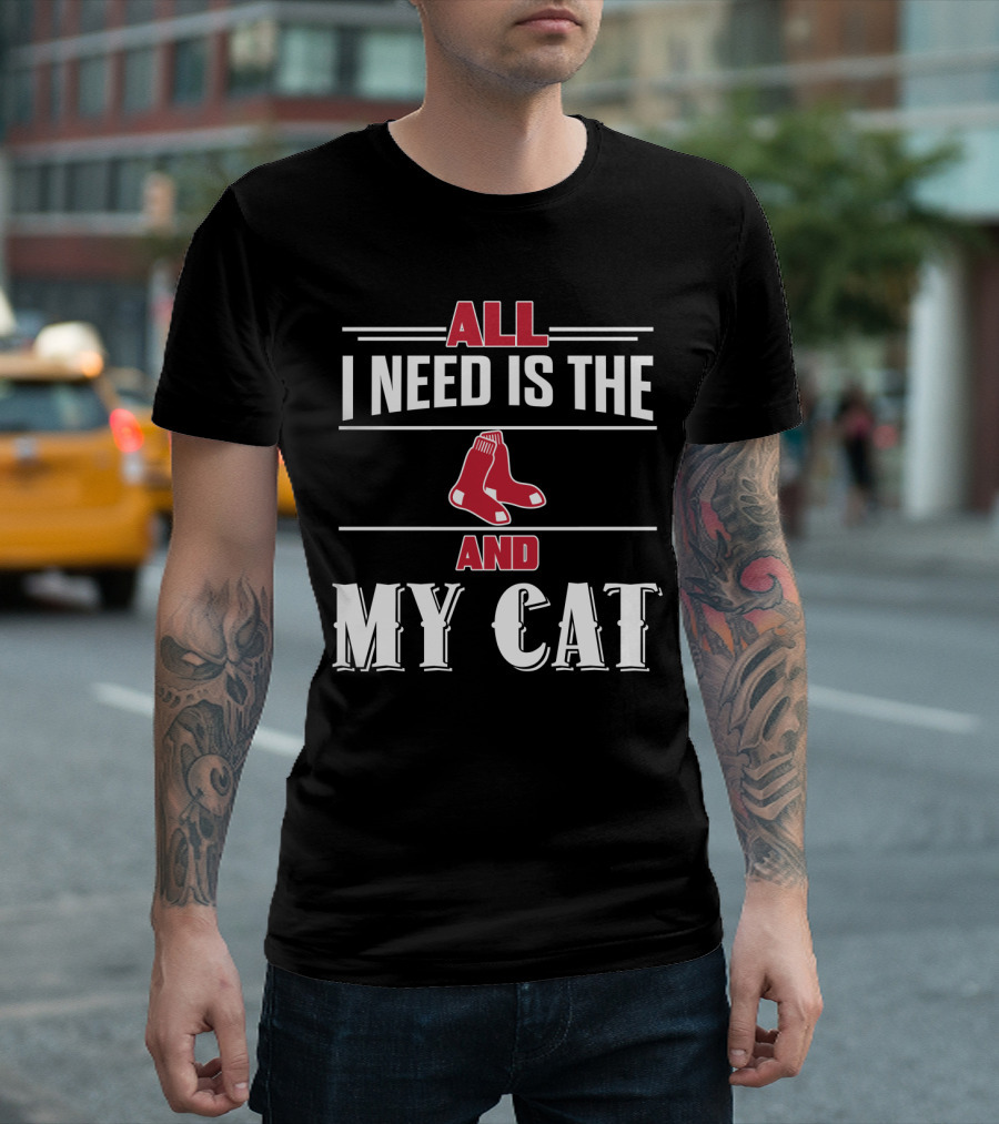 All I Need Is The Boston Red Sox And My Cat T-Shirt