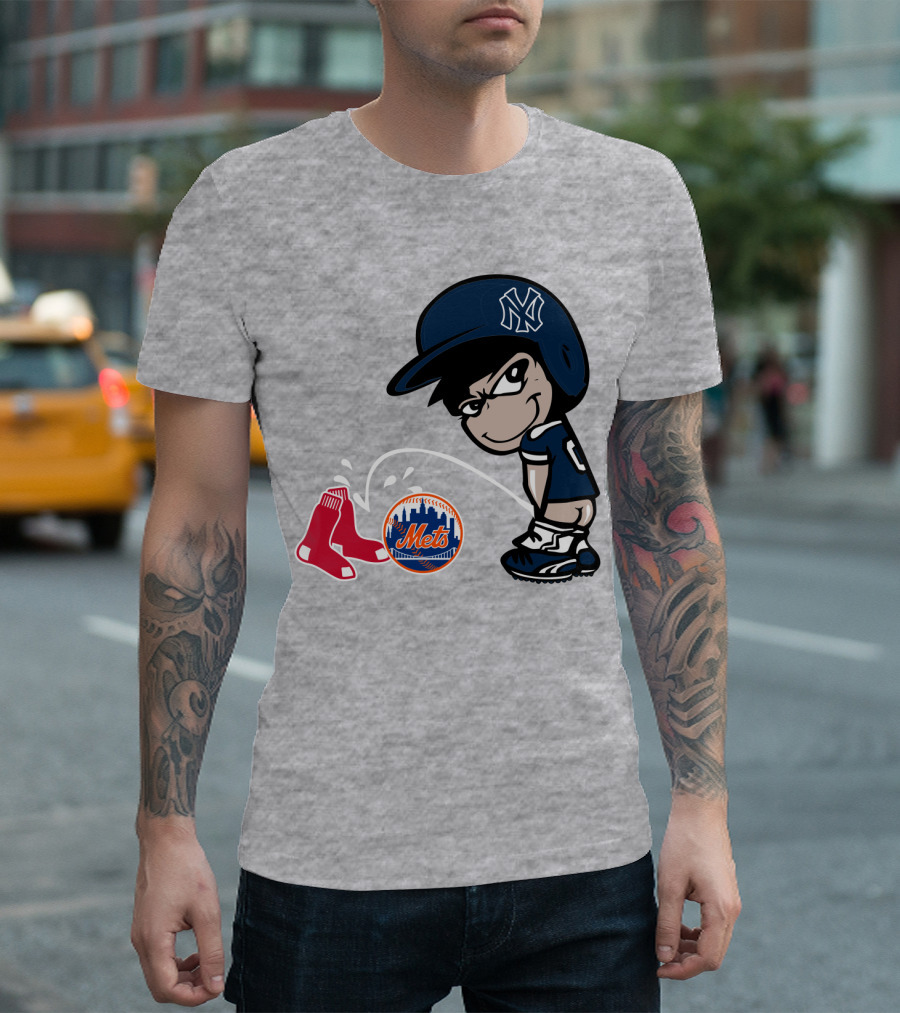 New York Yankees Vs Red Sox Mets Rivalry T-Shirt
