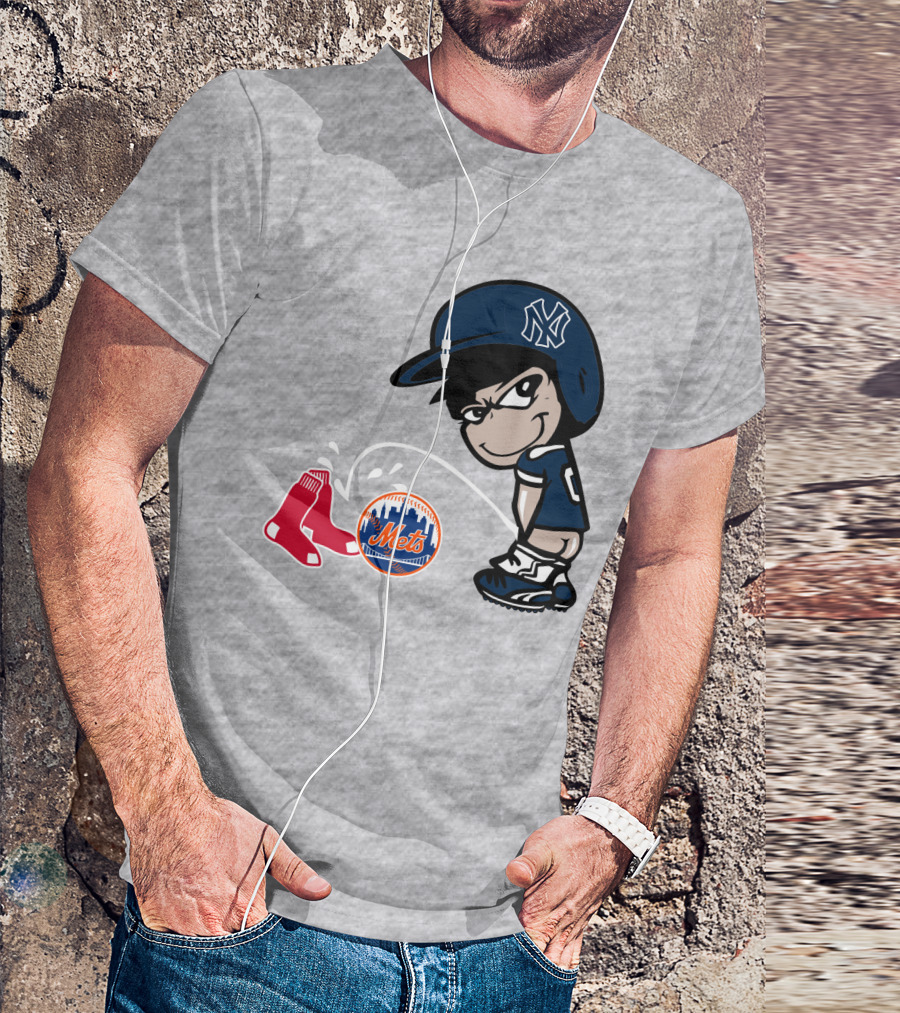 New York Yankees Vs Red Sox Mets Rivalry T-Shirt