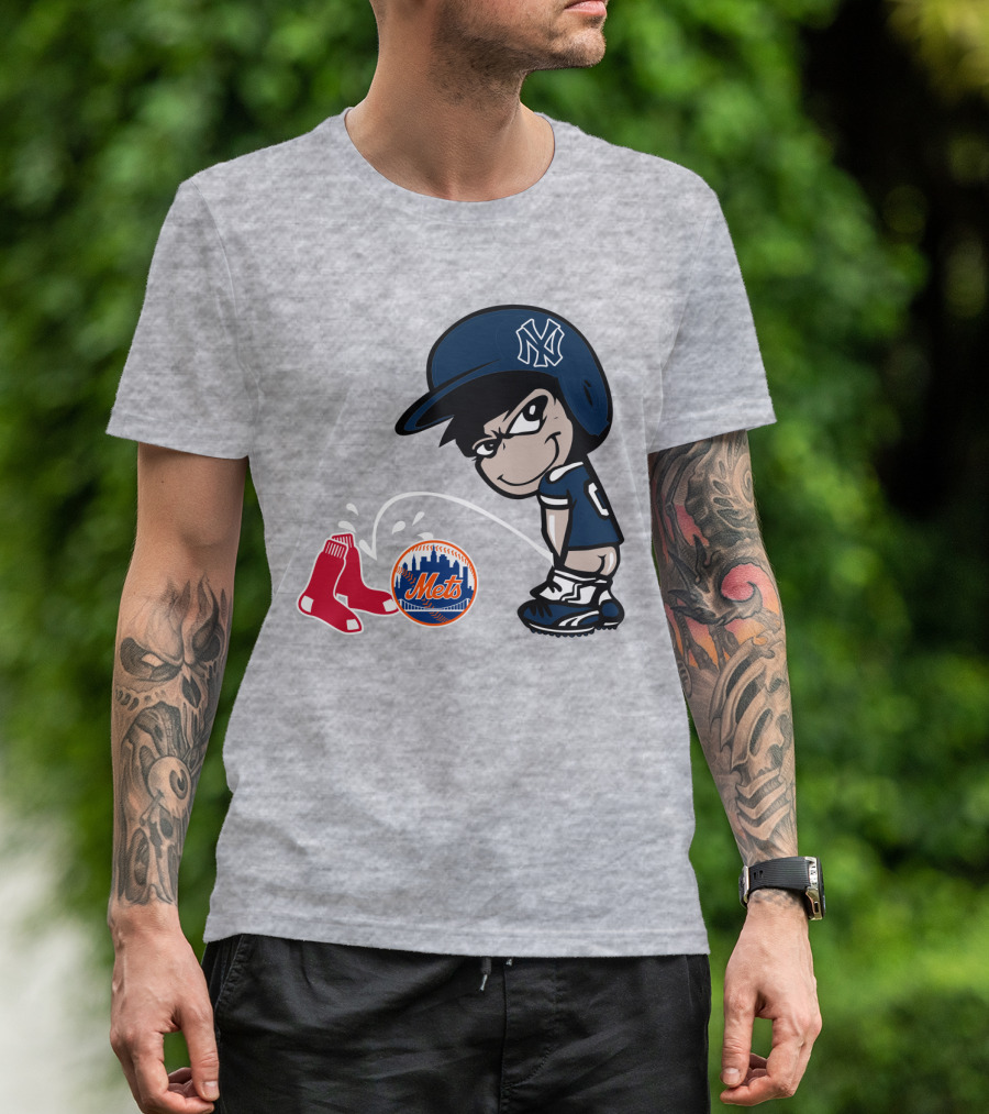 New York Yankees Vs Red Sox Mets Rivalry T-Shirt