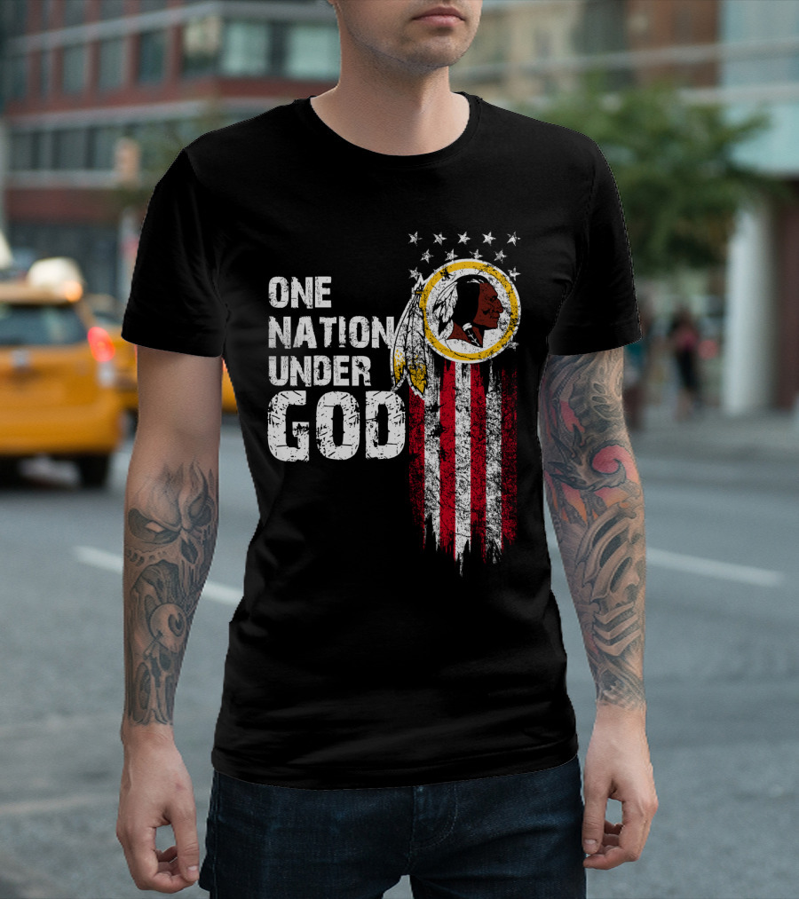 One Nation Under God Washington Redskins T-Shirt