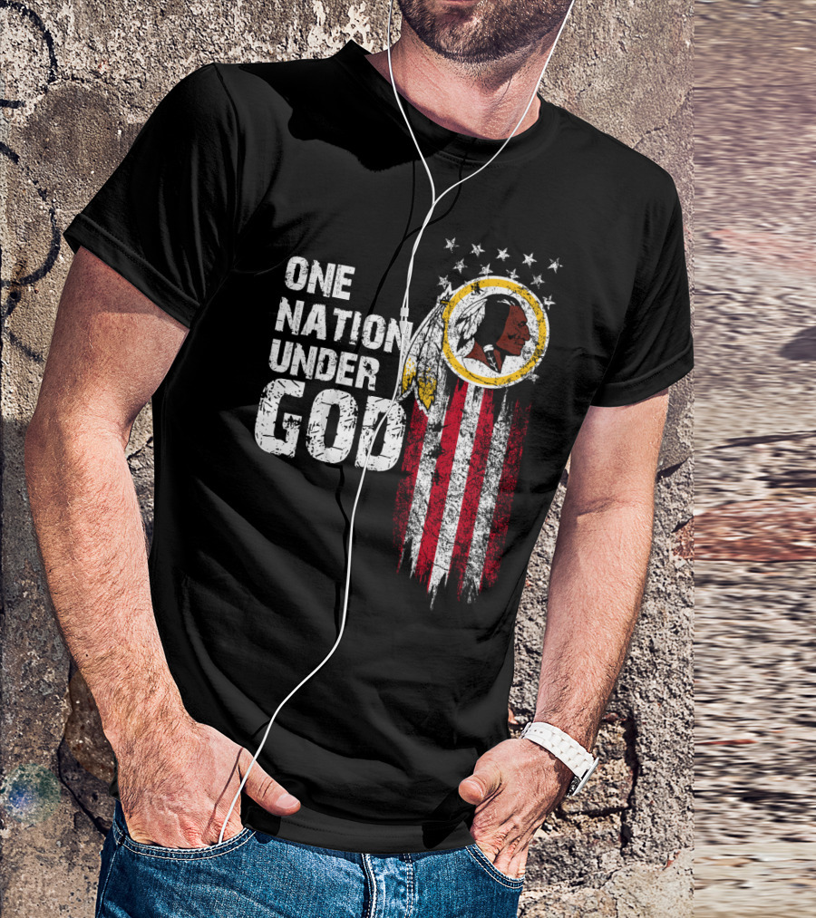 One Nation Under God Washington Redskins T-Shirt