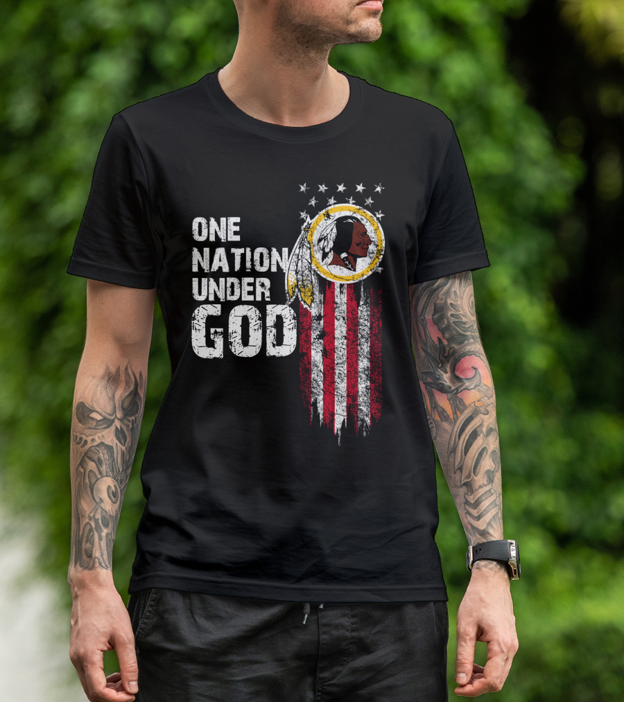 One Nation Under God Washington Redskins T-Shirt