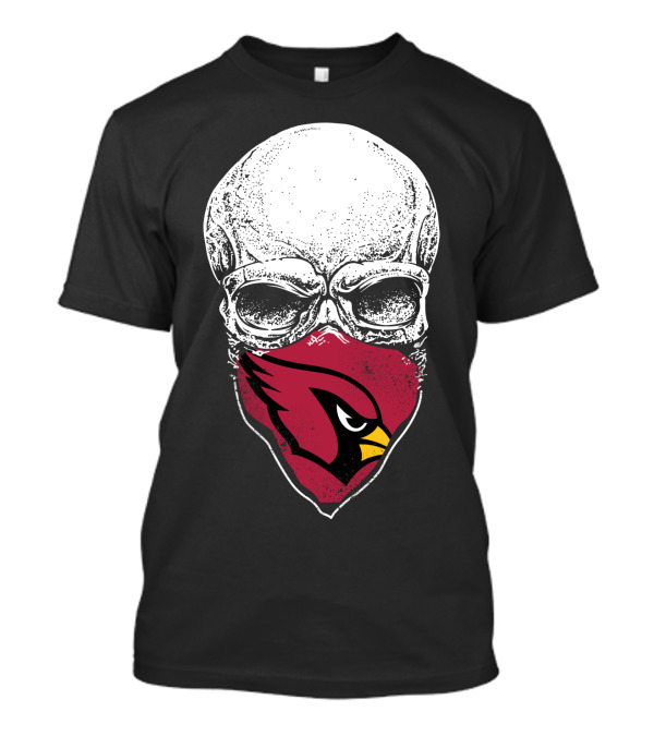 Arizona Cardinals Skull Bandana T-Shirt