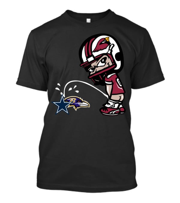 Cardinals Fans Satirical Rivalry With Cowboys And Ravens T-Shirt