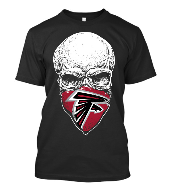 Atlanta Falcons Skull Logo 팬덤 T-Shirt