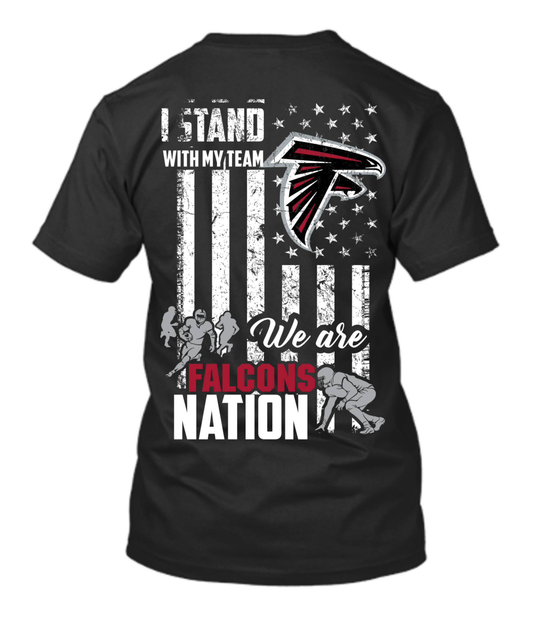 I Stand With My Team Falcons Nation We Are Atlanta Falcons T-Shirt