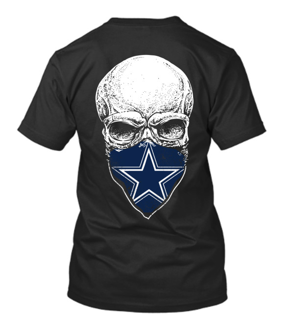 Cowboys Nation Skull Star Fan Pride T-Shirt